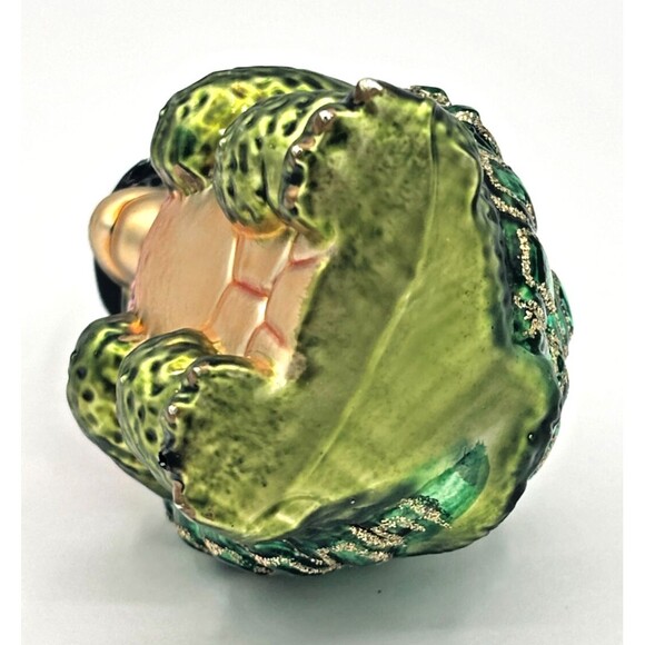 Old World‎ Christmas Green Sea Turtle Ornament Hand Blown Glass Hand Painted EUC - Picture 5 of 13